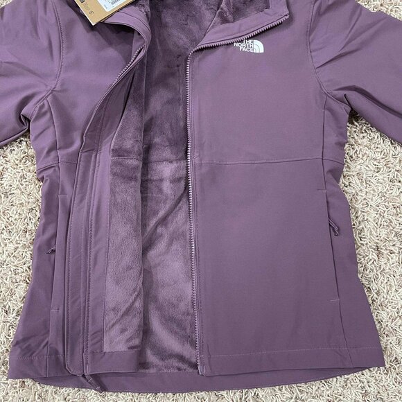 The North Face Women's Shelbe Raschel Fleece Hoodie Jacket Mauve, Size Medium - Picture 9 of 16